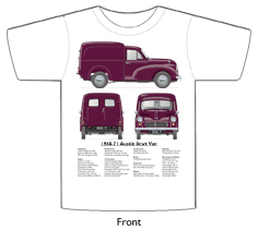 Austin 8cwt Van 1968-71 T-shirt Front